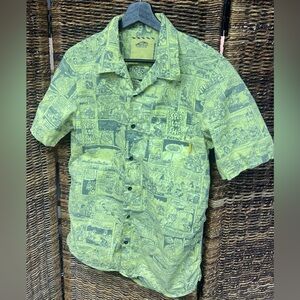 Vans- Comic Reverse Yellow/Black- Size: Small, Button‎ Up